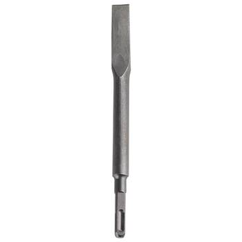 Widened flat head alloy super hard chisel