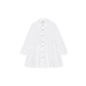 
[Selected discount] GANNI women's clothing white short shirt dress small white skirt F8716151
