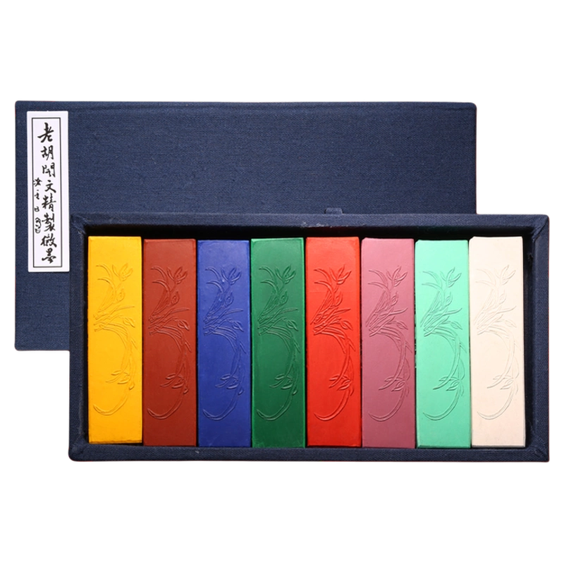 屯溪胡开文墨厂超顶漆烟古法一两x3锭套装墨《岁寒三友》 胡开文徽墨锭