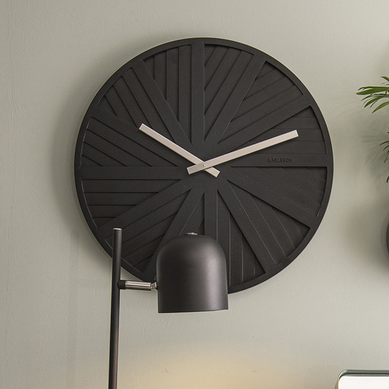 荷兰KARLSSON新款Slides挂钟现代创意客厅简约风欧式时尚家用钟表
