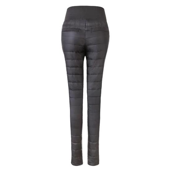 
Winter high-waisted double-sided down pants for women to wear as outerwear, slim-fitting down cotton pants, thickened large size women's pants, warm pants