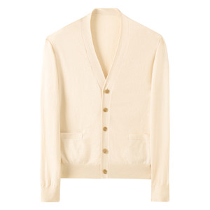 
[Warm cashmere] CULTUM Autumn and Winter Casual V-neck Sweater Cardigan Men's Sweater Versatile Layer Coat