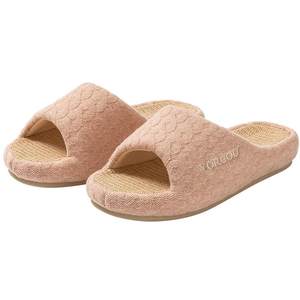 Advanced fabric linen flax slippers Female sweaty sweat absorption and deodorant male home home thick bottom anti -skid summer indoor cotton and linen
