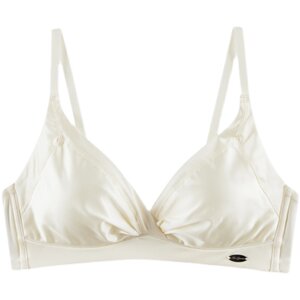 Summer thin triangle cup girl wind underwear female small breasts gathered breathable no steel ring flat chest sexy breast set
