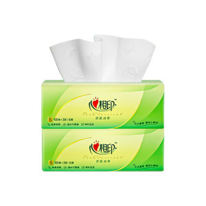 
Xinxiangyin Tea Silk Enjoying Paper 100 Draws 20 Packs of Paper Tissues Full Box Household Hygienic Napkins Baby Facial Tissues