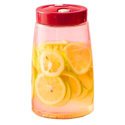 Glass sealed wine bottle and pickle jar