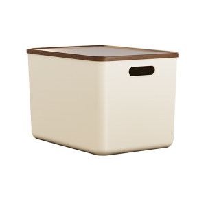 
Desktop storage box for household snacks, toys and sundries organized into baskets, rectangular cosmetics, high-end storage box with lid