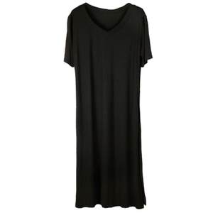 Spring and summer Modal new short -sleeved one -sleeved pajamas pajamas pajamas, pajamas, pajamas, women's middle high -waisted slots loose large size home skirt