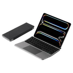 YIRF Folding Keyboard Bluetooth Wireless Magic Control Portable Mouse Set Touchpad Typing Suitable for Apple Tablet iPad Xiaomi Huawei Mobile Phone Laptop Stand Leather Case for Portable Use