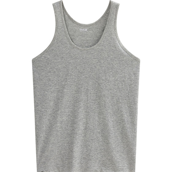 
3 packs of Yi Ershuang Men's vest pure cotton old man shirt full cotton thin summer hurdle middle-aged and elderly white sweat vest