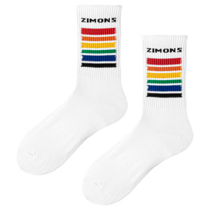 
Zimo men's socks summer thin stockings pure cotton yarn trendy brand ins street skateboard long tube sports Japanese trend