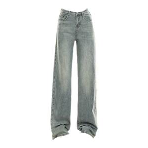 
High Street Narrow Straight Leg Jeans Women's Summer 2026 New American Style High Waisted Loose Wide Leg Women's Pants