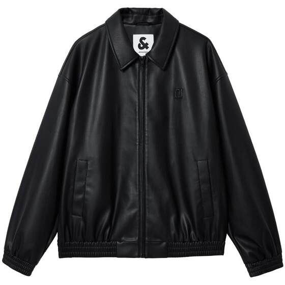 
Jack Jones PU Jacket Men's Spring New Lapel Fashion Simple Business Jacket Short Top Men's Clothing