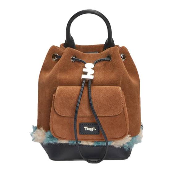 Tagi.mini Painter Platform hand -woven shoulder straps with travel pocket bucket drawing stump bundle mouth bag
