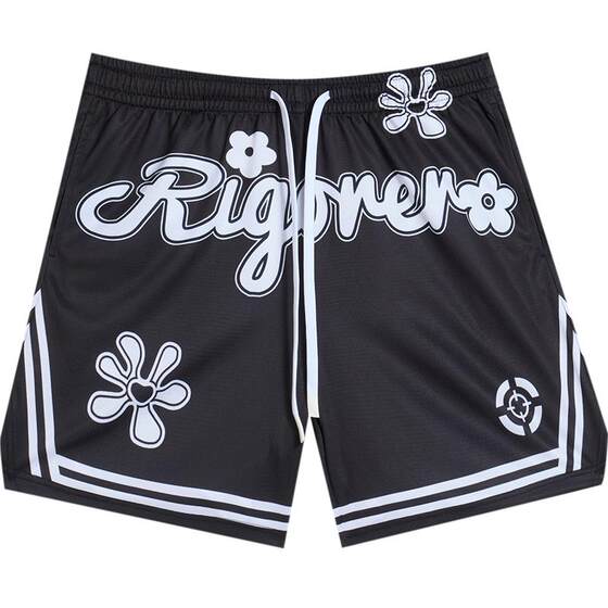 The new summer basketball shorts for men's breathable American style knee shorts fitness casual quarter-point sports pants