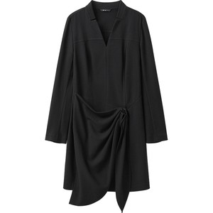 播 bo 商场同款高腰连衣裙女24冬新款显瘦遮肉内搭BDR4LD2741