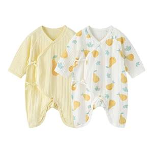 Tongtai baby onesie summer pure cotton newborn clothes newborn baby butterfly ha-shi monk suit 2 packs