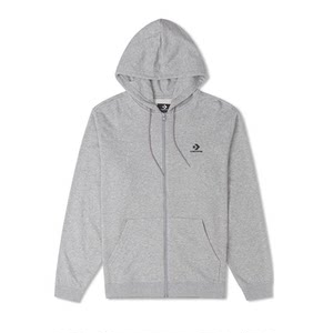 
Converse Spring and Autumn Men and Women Pure Cotton Star Arrow Hooded Zipper Solid Color Long Sleeve Sweater Jacket 10023871-A01-A02