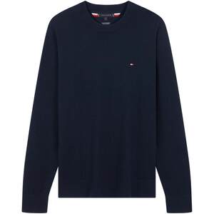 
Tommy autumn and winter men's cotton cashmere blended casual round neck solid color inner base layer velvet-feel knitted sweater