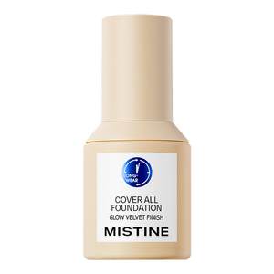 
mistine small blue shield liquid foundation is long-lasting, not easy to remove makeup, mixed oil, dry skin, oil control, oil control and moisturizing