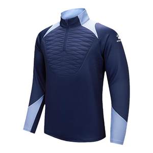 Kelme Karmi 2024 Spring Football Training Semi -Zipper Sweatshin Men's Cotton Cotton Sports A contrasting Blocks
