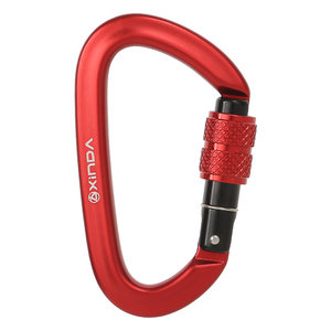 
Xinda outdoor quick-hang lock hiking backpack accessories keychain hook D-type thread buckle automatic straight door lock