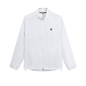 
Wilson Wilson spring men's elastic punched breathable moisture-absorbing quick-drying stand collar all-match tennis woven jacket