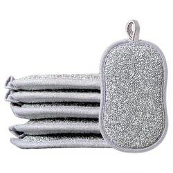 Wire dishwashing cloth, non-stick kitchen rag