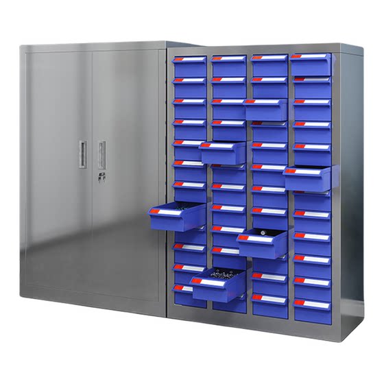 
Stainless steel parts cabinet drawer-type tool storage cabinet materials screw cabinet tool sample metal accessories storage cabinet