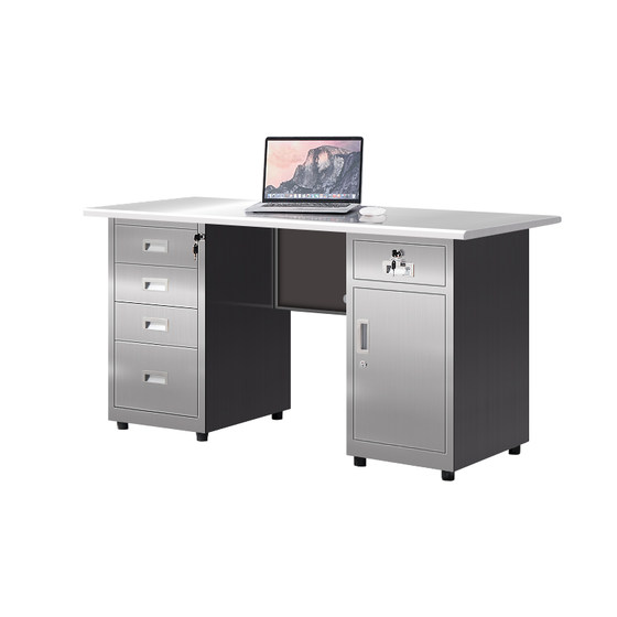 304 Stainless Steel desk with drawer drawer computer table Customized dust purification workshop operating table stainless steel table