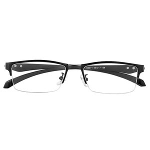 
Ultra-light business half-frame men's eyes can be equipped with customized prescription lenses, anti-blue light professional online prescription myopia glasses