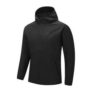 
Kalmei Soft Shell Sports Windbreaker Jacket Men's Autumn Outdoor Windproof Plus Velvet Warm Training Wear Hooded Jacket