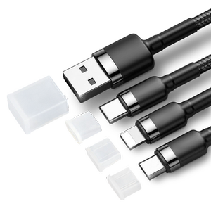 
Applicable to Apple 17 promax data cable head protection cover dust plug Huawei Xiaomi vivo Android charging cable protection case iPhone 16 mobile phone cable dust cover typec cable USB dust cover