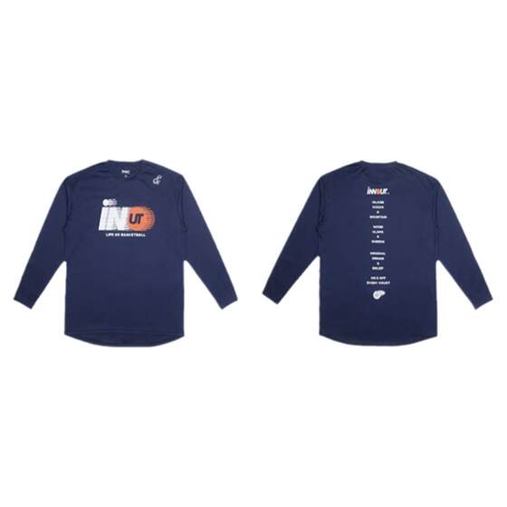 INNOUT LAB shadow quick dry long sleeve T-shirt basketball training suit shooting suit round neck breathable sports jersey men
