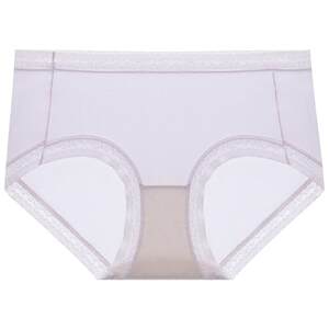 Lanzhuoli Shopping Mall the same panties female pure mulberry silk bottom crotch low waist and flat corner pants soft bottom pants comfortable shorts