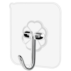 Stainless steel transparent hook strong adhesive wall