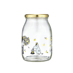 Finland muurla Moomin glass jar series jam jar moomin cartoon sealed jar pickle jar storage bottle