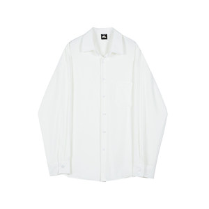 
MRCYC Korean ice silk white shirt men's long-sleeved inner wear without ironing loose casual and handsome autumn boy shirt