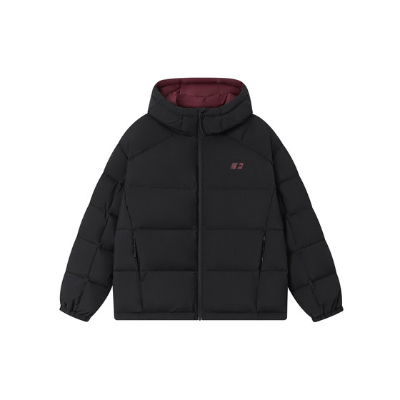 
FORNINES contrasting color hooded down jacket men's winter warm design cold-proof jacket women's couple wear