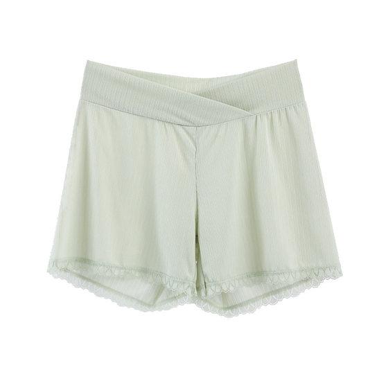 
Maternity safety pants summer thin low-waist shorts anti-exposure leggings safety pants women's ice silk outer summer wear