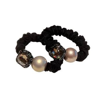 East Gate's new rhinestone pearl pearl large intestine circle headgear
