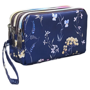 
2026 New Women's Long Wallet Oxford Cloth Clutch Bag Small Bag Coin Purse Women's Fabric Three-Layer Waterproof