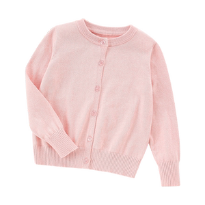 Parent-child knitted cardigan pure cotton 2026 middle-aged and older children's spring and autumn coats boys and girls casual sweaters