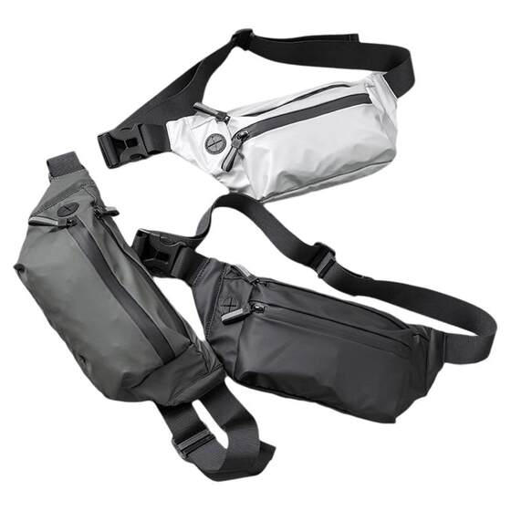 
Waterproof waist bag, men's chest bag, casual outdoor sports crossbody bag, trendy cycling bag, single shoulder bag, large capacity