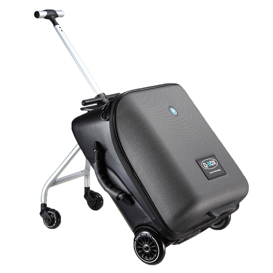 Qbox Cartoon Ride-On Suitcase for Kids - Trolley & Rolling Luggage