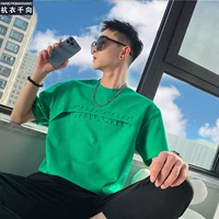 Tide, мужская дизайнерская летняя трендовая футболка для отдыха, тренд сезона, короткий рукав, оверсайз