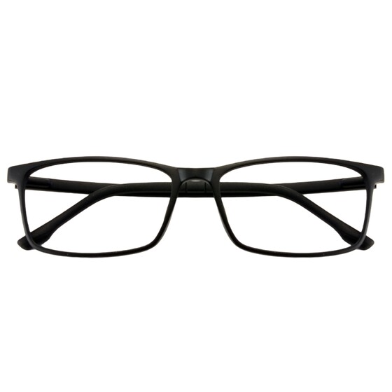 Myopia Glasses Men's Glasses Frame Female Ultra Light TR90 Glasses Shelf Simple Small Frame Glasses Small Face Black Frame