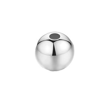 S999 sterling silver accessories separated by pearlescent silver beads transfer beads bracelet loose beads diy jewelry accessories fake one pays three