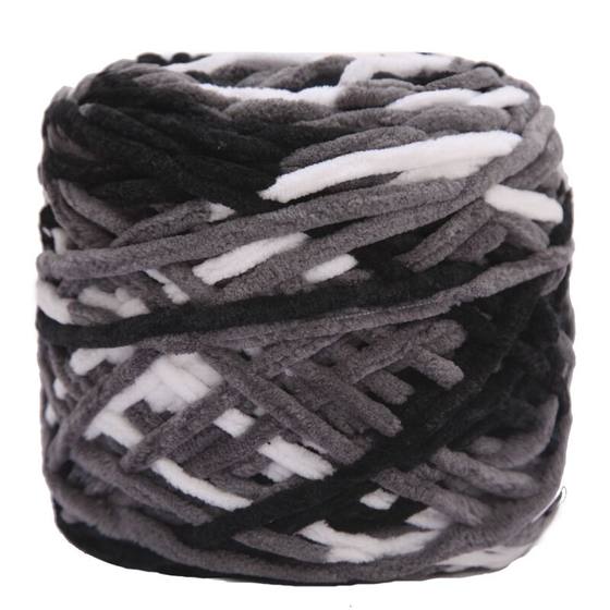 3.3 Two major group ice strip line coarse wool group handmade DIY material hook shoes, hooks, slippers men and women woven scarf