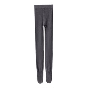 Gray leggings for women in spring and autumn wear 2025 new winter plus velvet thickened base socks pressure to make them look slimming pantyhose